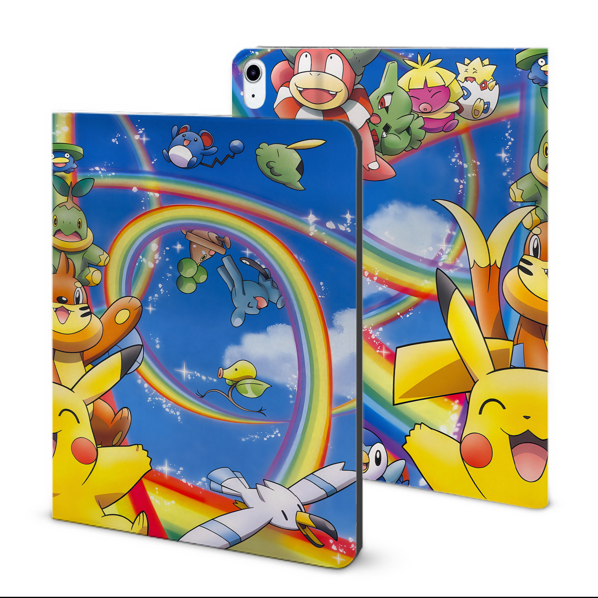 （画像用） ポケットモンスター Pokémon IPad ケース ブック型 PUレザー TPU 耐衝撃 軽量 薄型 ペン収納なし 全面保護 IPad 各モデル対応